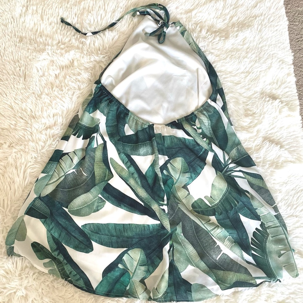 Show Me Your MuMu Katy Palm Halter Dress, S - Picture 3 of 4